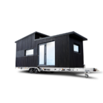 Produktbild ALBE Tiny-House Mobilheim Schwarze-Perle 25qm Wohnfläche BlackEdition